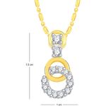 Buy Srikara Alloy Gold Plated CZ / AD Angelic Fashion Jewellery Pendant with Chain - SKP2655G - Purplle