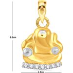 Buy Srikara Alloy Gold Plated CZ/AD Buddhividhata Fashion Jewelry Pendant with Chain - SKP1612G - Purplle