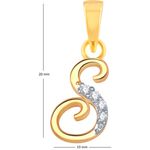 Buy Srikara Alloy Gold Plated CZ / AD Fashion Jewellery Pendant with Chain - SKP1112G - Purplle