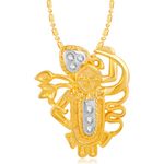Buy Srikara Alloy Gold Plated CZ / AD Shrinathji Fashion Jewelry Pendant with Chain - SKP2451G - Purplle