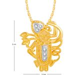 Buy Srikara Alloy Gold Plated CZ / AD Shrinathji Fashion Jewelry Pendant with Chain - SKP2451G - Purplle