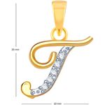 Buy Srikara Alloy Gold Plated CZ / AD Fashion Jewellery Pendant with Chain - SKP1113G - Purplle