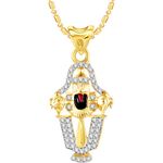 Buy Srikara Alloy Gold Plated CZ/AD Tirupati Balaji Fashion Jewellery Pendant Chain - SKP2785G - Purplle