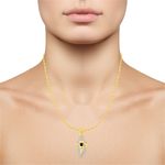 Buy Srikara Alloy Gold Plated CZ/AD Tirupati Balaji Fashion Jewellery Pendant Chain - SKP2785G - Purplle