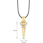 Buy Srikara Alloy Gold Plated CZ/AD Bajrangi Bhaijaan Fashion Jewelry Pendant Chain - SKP1427G - Purplle