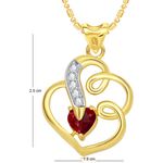 Buy Srikara Alloy Gold Plated CZ/AD Splendid Heart Valentine Fashion Jewelry Pendant - SKP1699G - Purplle