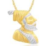 Buy Srikara Alloy Maratha Warrior Chhatrapati Shivaji Maharaj Fashion Pendant Chain - SKP2211G - Purplle