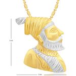 Buy Srikara Alloy Maratha Warrior Chhatrapati Shivaji Maharaj Fashion Pendant Chain - SKP2211G - Purplle