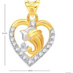 Buy Srikara Alloy Gold Plated CZ / AD Maheshwaram Fashion Jewelry Pendant with Chain - SKP1504G - Purplle