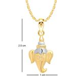 Buy Srikara Alloy Gold Plated CZ / AD Swaroop Fashion Jewellery Pendant with Chain - SKP1365G - Purplle