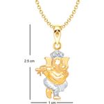 Buy Srikara Alloy Gold Plated CZ / AD Fashion Jewellery Pendant Set with Chain - SKCOMBO1272G - Purplle