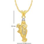 Buy Srikara Alloy Gold Plated CZ / AD Fashion Jewellery Pendant Set with Chain - SKCOMBO1272G - Purplle