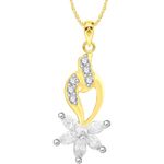 Buy Srikara Alloy Gold Plated CZ / AD Markis Fashion Jewellery Pendant with Chain - SKP2650G - Purplle