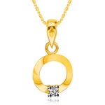 Buy Srikara Alloy Brass Gold Plated CZ Initial "O" Alphabet Fashion Jewelry Pendant - SKP2816G - Purplle