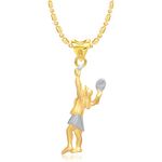 Buy Srikara Alloy Gold Plated CZ / AD Tennis Fashion Jewellery Pendant with Chain - SKP1350G - Purplle
