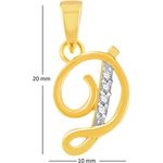 Buy Srikara Alloy Gold Plated CZ / AD Fashion Jewellery Pendant with Chain - SKP1100G - Purplle