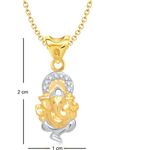 Buy Srikara Alloy Gold Plated CZ / AD Fashion Jewellery Pendant Set with Chain - SKCOMBO1278G - Purplle