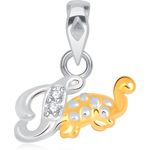 Buy Srikara Alloy Gold Plated CZ/AD Initial Letter T Fashion Jewellery Pendant Chain - SKP1591G - Purplle