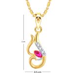 Buy Srikara Alloy Gold Plated CZ Ganesh Initial Letter "Y" Fashion Jewellery Pendant - SKP2260G - Purplle