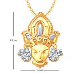 Buy Srikara Alloy Gold Plated CZ / AD Fashion Jewellery Pendant with Chain - SKP1137G - Purplle