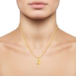 Buy Srikara Alloy Brass Gold Plated CZ Initial "F" Alphabet Fashion Jewelry Pendant - SKP2807G - Purplle
