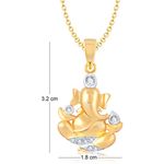 Buy Srikara Alloy Gold Plated CZ / AD Fashion Jewellery Pendant Set with Chain - SKCOMBO1276G - Purplle