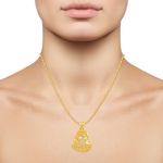 Buy Srikara Alloy Gold Plated Floral Heart CZ/AD Studded Fashion Jewelry Pendant - SKP3031G - Purplle