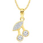 Buy Srikara Alloy Gold Plated Tortoise CZ/AD Studded Fashion Jewelry Pendant Chain - SKP2930G - Purplle