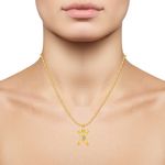 Buy Srikara Alloy Brass Gold Plated CZ Initial "X" Alphabet Fashion Jewelry Pendant - SKP2825G - Purplle