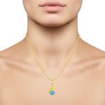 Buy Srikara Alloy Unique Drop Green Solitaire Fashion Jewellery Pendant with Chain - SKP2872G - Purplle