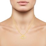 Buy Srikara Alloy Brass Gold Plated CZ Bonded Heart Pattern Fashion Jewelry Pendant - SKP2841G - Purplle