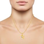Buy Srikara Alloy Brass Gold Plated CZ Initial "R" Alphabet Fashion Jewelry Pendant - SKP2819G - Purplle