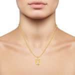 Buy Srikara Alloy Brass Gold Plated CZ Initial "U" Alphabet Fashion Jewelry Pendant - SKP2822G - Purplle