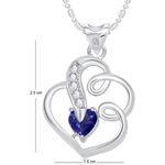 Buy Srikara Alloy Rhodium Plated AD Splendid Heart Valentine Fashion Jewelry Pendant - SKP1729R - Purplle