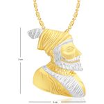 Buy Srikara Gold Plated Maratha Warrior Chhatrapati Shivaji Maharaj Pendant Chain - SKP2212G - Purplle