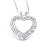 Buy Srikara Alloy Rhodium Plated AD Splendid Heart Valentine Fashion Jewelry Pendant - SKP1936R - Purplle