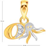 Buy Srikara Alloy Gold Plated CZ/AD Initial Letter O Fashion Jewellery Pendant Chain - SKP1539G - Purplle