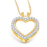 Buy Srikara Alloy Gold Plated CZ/AD Splendid Heart Valentine Fashion Jewelry Pendant - SKP1930G - Purplle