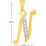 Buy Srikara Alloy Gold Plated CZ / AD Fashion Jewellery Pendant with Chain - SKP1108G - Purplle