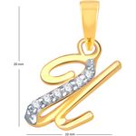Buy Srikara Alloy Gold Plated CZ / AD Fashion Jewellery Pendant with Chain - SKP1114G - Purplle