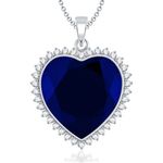 Buy Srikara Alloy Heart of Ocean Titanic Heart Shape Fashion Jewelry Pendant Chain - SKP1313R - Purplle