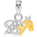 Buy Srikara Alloy Gold Plated CZ/AD Initial Letter Z Fashion Jewellery Pendant Chain - SKP1595G - Purplle