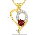 Buy Srikara Alloy Gold Plated CZ Exclusive Heart Valentine Fashion Jewellery Pendant - SKP1782G - Purplle