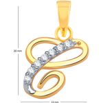 Buy Srikara Alloy Gold Plated CZ / AD Fashion Jewellery Pendant with Chain - SKP1099G - Purplle