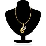Buy Srikara Alloy Gold Plated CZ / AD Fashion Jewellery Pendant with Chain - SKP1128G - Purplle