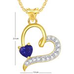 Buy Srikara Alloy Plated CZ/AD Affection Heart Valentine Fashion Jewelry Pendant - SKP1688G - Purplle