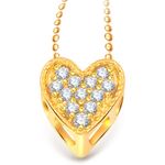 Buy Srikara Alloy Gold Plated CZ / AD Tiny Heart Valentine Fashion Jewellery Pendant - SKP1934G - Purplle