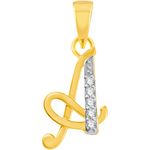 Buy Srikara Alloy Gold Plated CZ / AD Fashion Jewellery Pendant with Chain - SKP1097G - Purplle