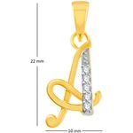 Buy Srikara Alloy Gold Plated CZ / AD Fashion Jewellery Pendant with Chain - SKP1097G - Purplle