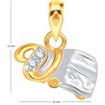 Buy Srikara Alloy Gold Plated CZ/AD Initial Letter V Fashion Jewellery Pendant Chain - SKP1545G - Purplle